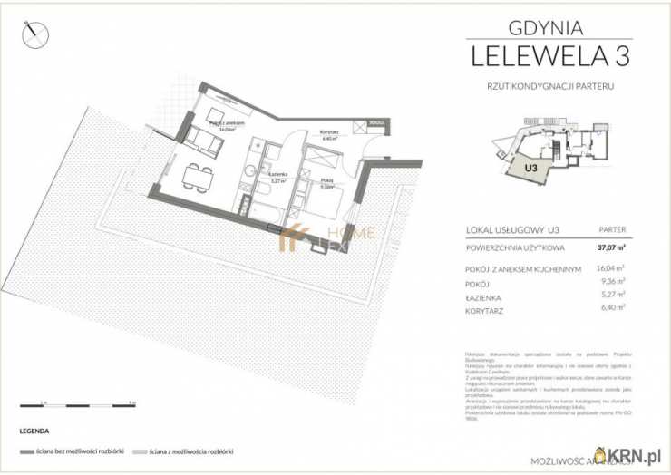 Gdynia, Grabówek, ul. J. Lelewela, 2 pokojowe, Mieszkanie  na sprzedaż