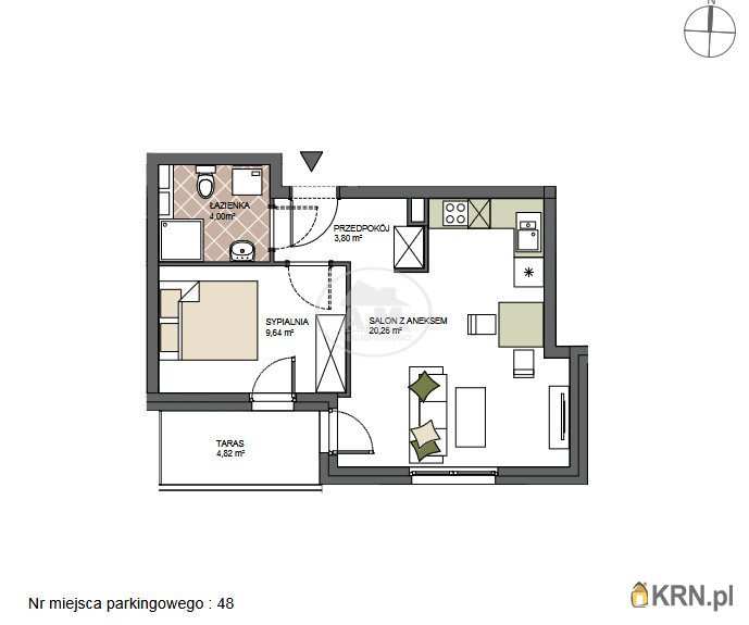 Mieszkanie  na sprzedaż, Święta Katarzyna, ul. Lipowa, 2 pokojowe
