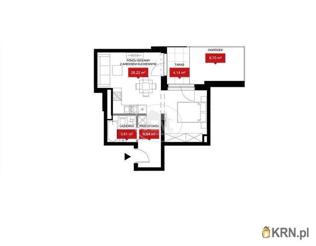 Mieszkanie  na sprzedaż, Wrocław, Psie Pole/Kleczków, ul. W. Reymonta, 1 pokojowe