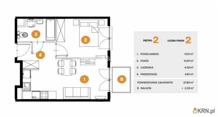 Kraków, Bronowice, ul. Na Błonie, Mieszkanie  na sprzedaż, 2 pokojowe