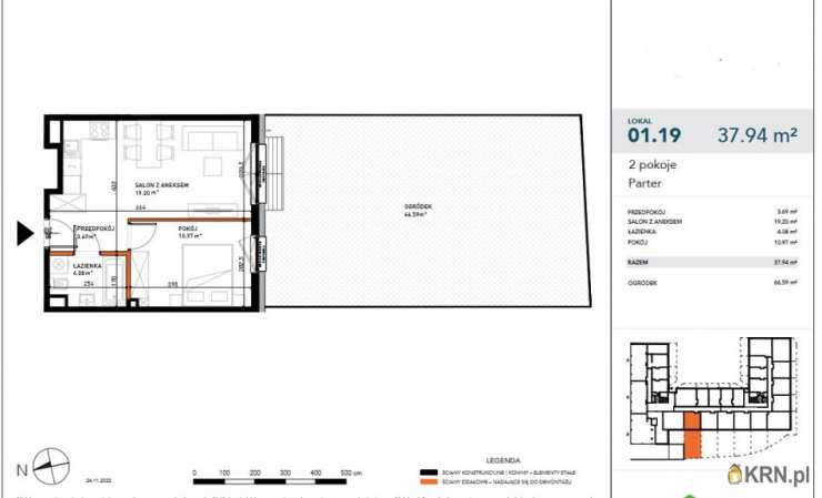 2 pokojowe, Wrocław, Stare Miasto, ul. , Mieszkanie  na sprzedaż
