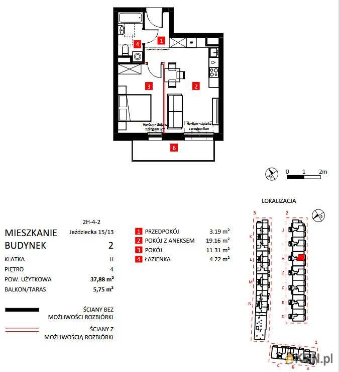 2 pokojowe, Wrocław, Krzyki, ul. , Mieszkanie  na sprzedaż