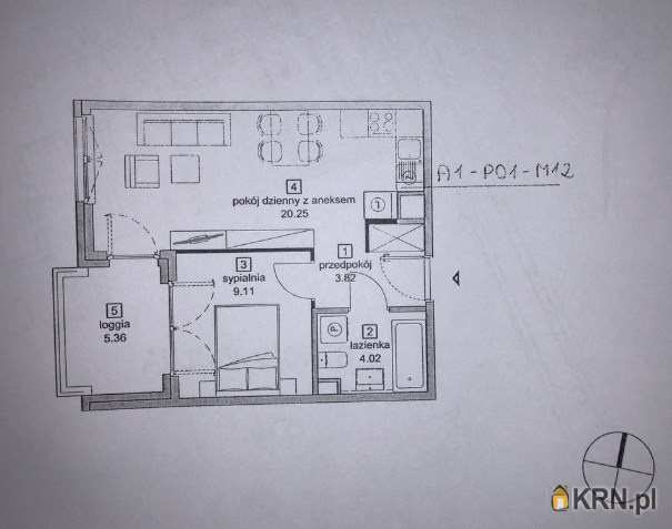 2 pokojowe, Mieszkanie  na sprzedaż, Kraków, Czyżyny, ul. Pokoju