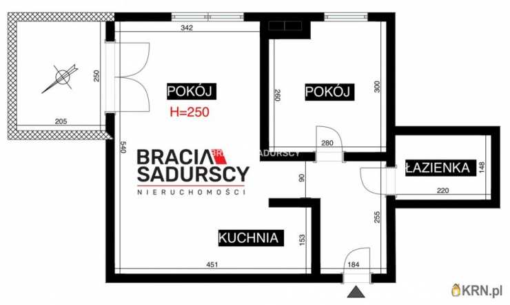 Kraków, Swoszowice/Kliny Borkowskie, ul. Borkowska, Mieszkanie  na sprzedaż, 2 pokojowe