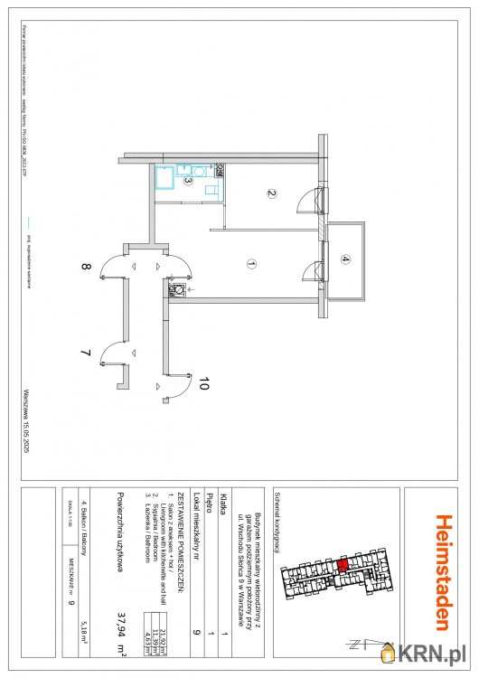 Mieszkanie  na sprzedaż, 2 pokojowe, Warszawa, ul. 