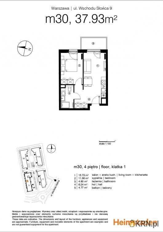 Mieszkanie  na sprzedaż, 2 pokojowe, Warszawa, ul. 