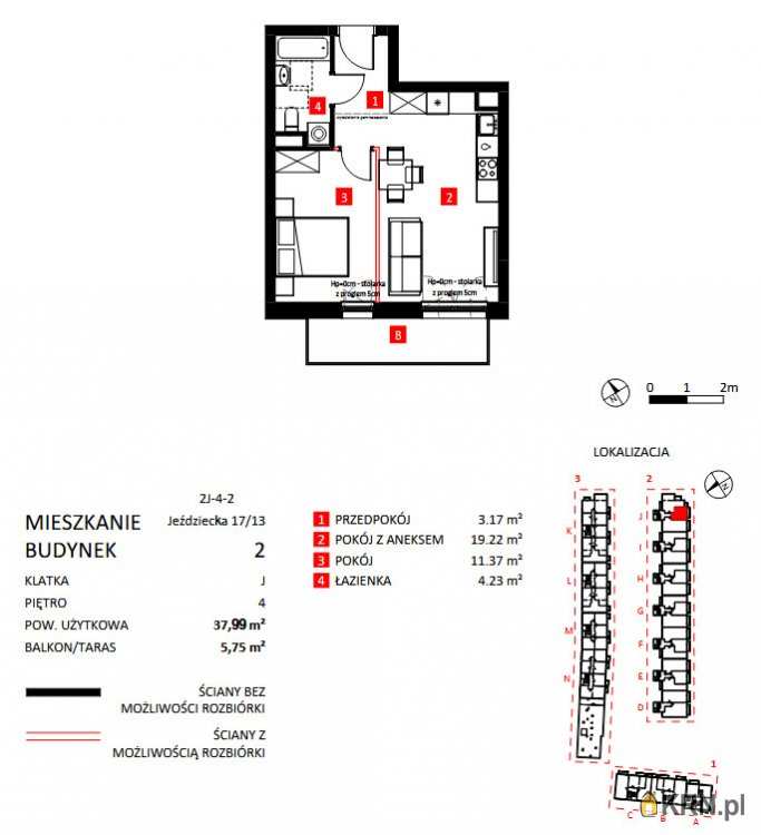2 pokojowe, Wrocław, Krzyki, ul. , Mieszkanie  na sprzedaż