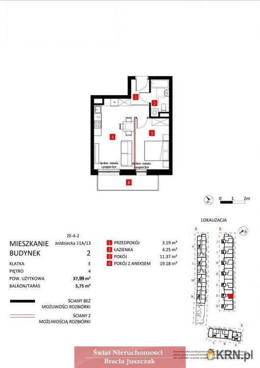 Mieszkanie  na sprzedaż, Wrocław, Krzyki/Partynice, ul. , 2 pokojowe