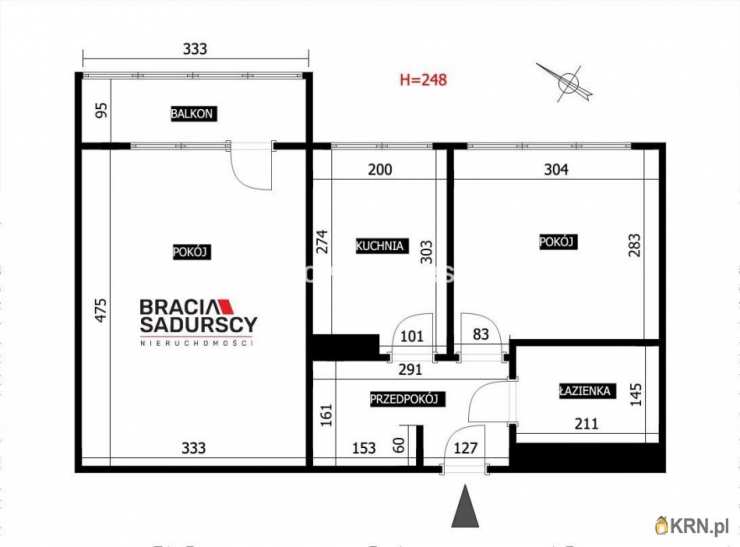Mieszkanie  na sprzedaż, 2 pokojowe, Kraków, Bieżanów-Prokocim, ul. gen. J. Jasińskiego