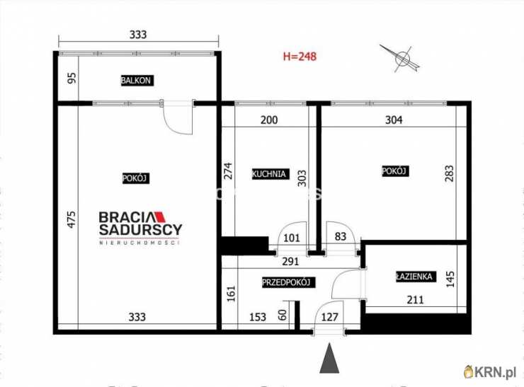 Kraków, Bieżanów-Prokocim, ul. gen. J. Jasińskiego, Mieszkanie  na sprzedaż, 2 pokojowe