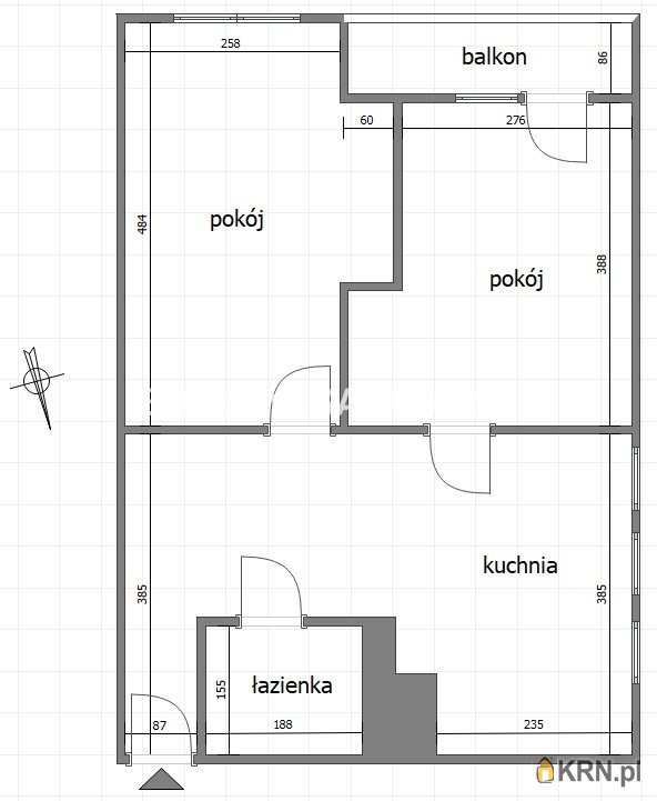 Kraków, Dębniki/Ruczaj, ul. , Mieszkanie  do wynajęcia, 2 pokojowe