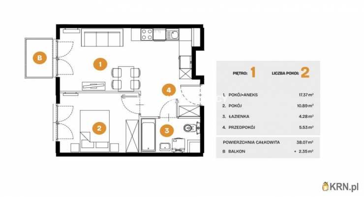 Kraków, Bronowice, ul. Na Błonie, Mieszkanie  na sprzedaż, 2 pokojowe