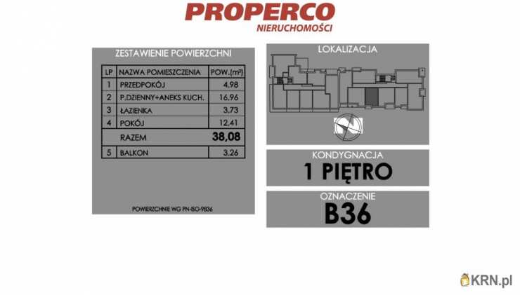PROPERCO Sp. z o.o. Sp. k. , Mieszkanie  na sprzedaż, Skarżysko-Kamienna, ul. Żeromskiego