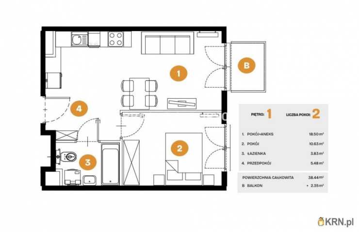 Kraków, Bronowice, ul. Na Błonie, Mieszkanie  na sprzedaż, 2 pokojowe