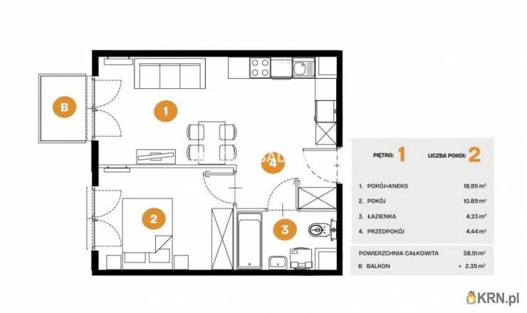 Kraków, Bronowice, ul. Na Błonie, Mieszkanie  na sprzedaż, 2 pokojowe