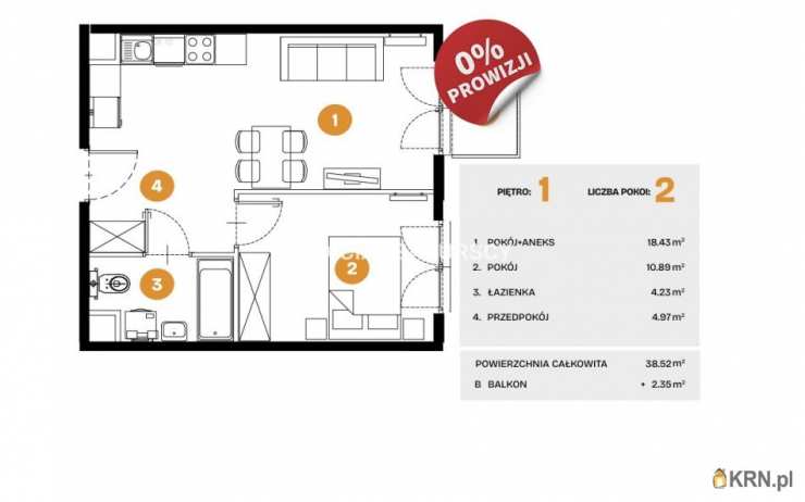Mieszkanie  na sprzedaż, Kraków, Bronowice, ul. Na Błonie, 2 pokojowe
