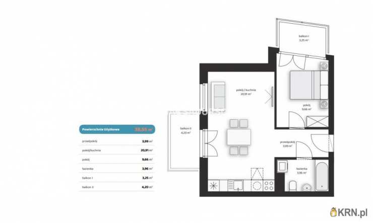Kraków, Wzgórza Krzesławickie, ul. Polskich, Mieszkanie  na sprzedaż, 2 pokojowe