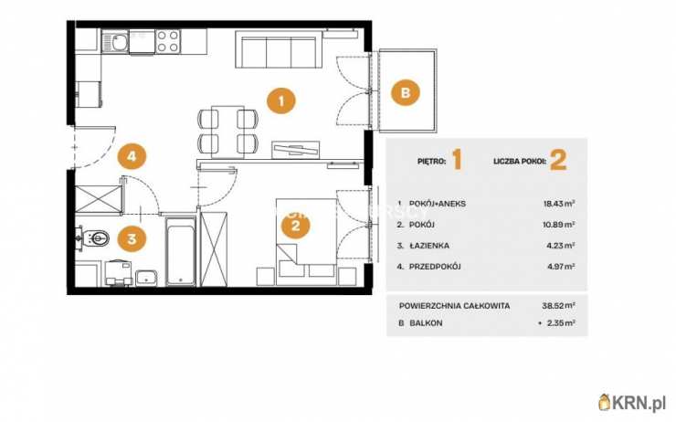 Mieszkanie  na sprzedaż, Kraków, Bronowice, ul. Na Błonie, 2 pokojowe