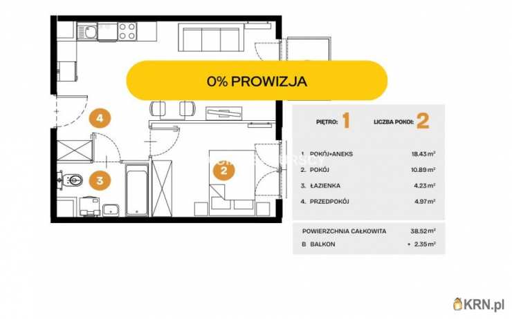 Mieszkanie  na sprzedaż, Kraków, Bronowice, ul. Na Błonie, 2 pokojowe