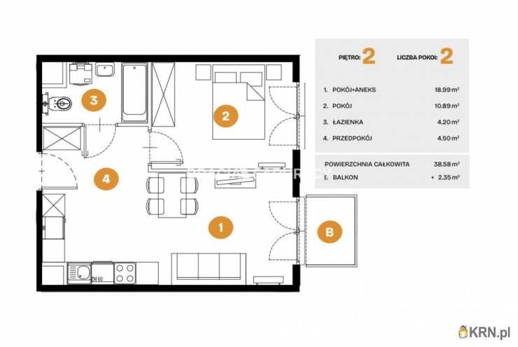 Kraków, Bronowice, ul. Na Błonie, Mieszkanie  na sprzedaż, 2 pokojowe