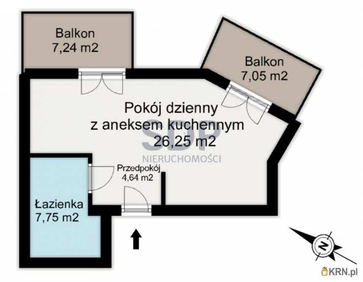 Mieszkanie  na sprzedaż, 1 pokojowe, Wrocław, Stare Miasto/Szczepin, ul. Gnieźnieńska