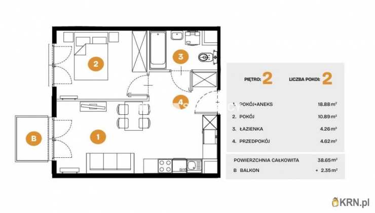 Kraków, Bronowice, ul. Na Błonie, Mieszkanie  na sprzedaż, 2 pokojowe