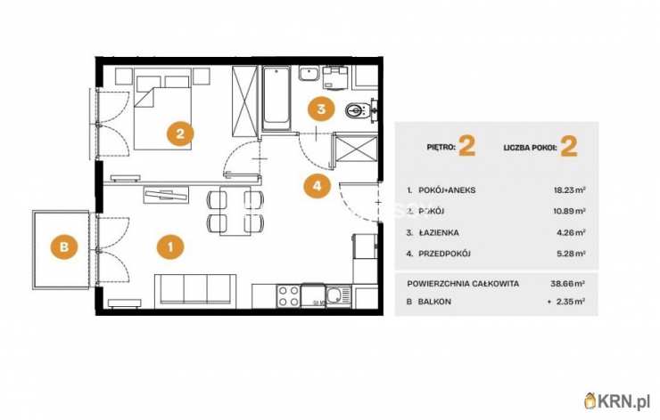 Mieszkanie  na sprzedaż, Kraków, Bronowice, ul. Na Błonie, 2 pokojowe