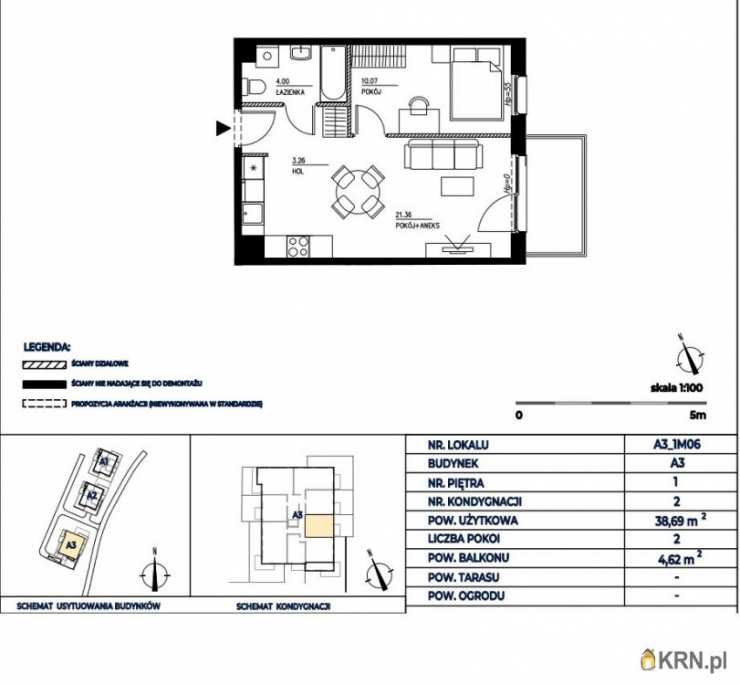 2 pokojowe, Mieszkanie  na sprzedaż, Gdańsk, Wrzeszcz Górny, ul. H. Sienkiewicza