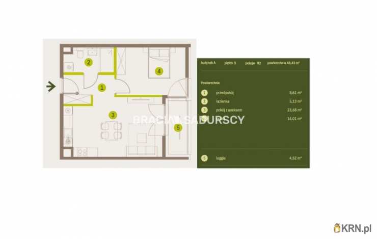 Kraków, Prądnik Biały, ul. Imbramowska, Mieszkanie  na sprzedaż, 2 pokojowe