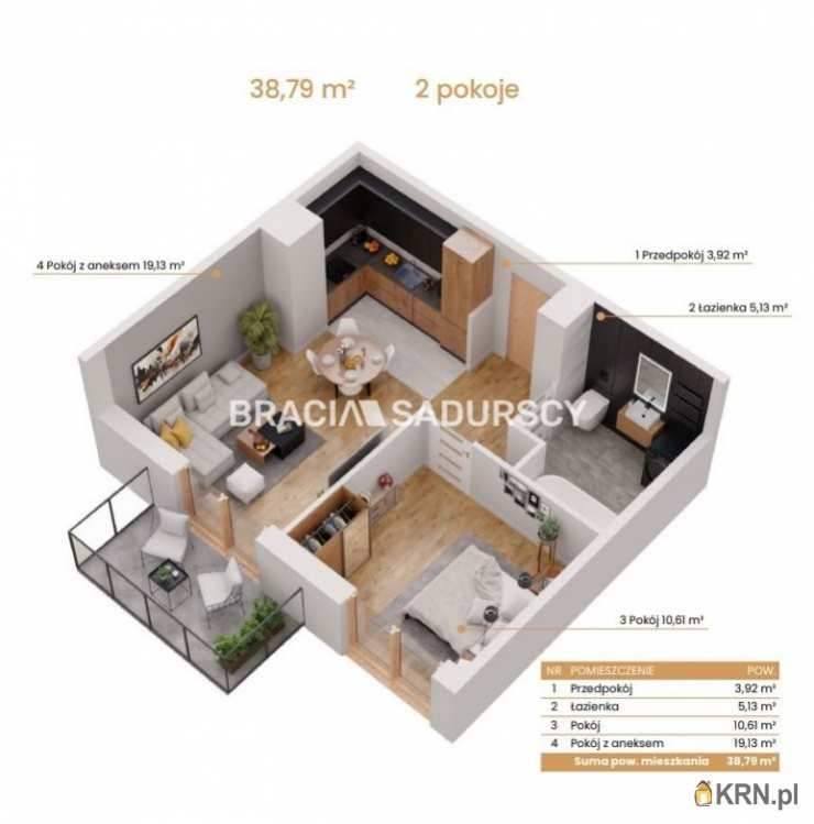 Mieszkanie  na sprzedaż, 2 pokojowe, Katowice, ul. Ceglana