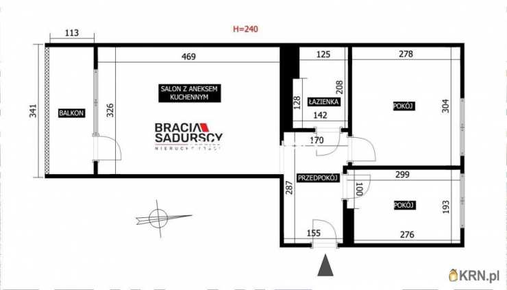 Kraków, Bieńczyce, ul. Niepodległości, Mieszkanie  do wynajęcia, 3 pokojowe