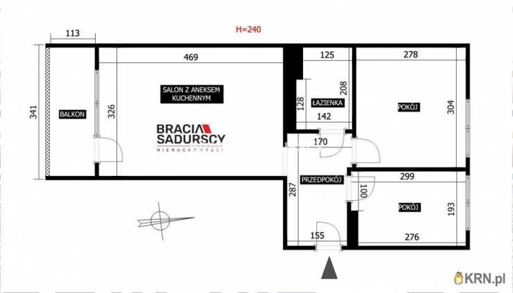Kraków, Bieńczyce, ul. Niepodległości, 3 pokojowe, Mieszkanie  do wynajęcia