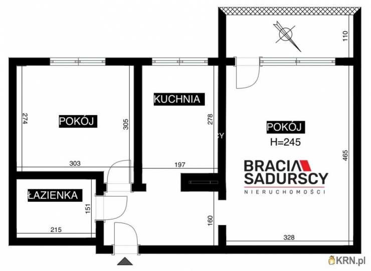 2 pokojowe, Kraków, Prądnik Biały, ul. Władysława Łokietka, Mieszkanie  na sprzedaż