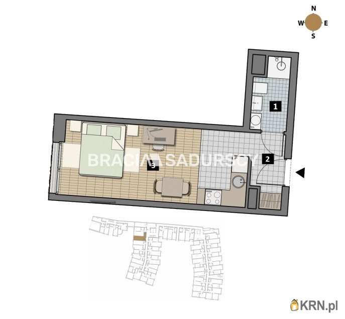 Kraków, Krowodrza/Łobzów, ul. T. Czyżewskiego, Mieszkanie  na sprzedaż, 1 pokojowe