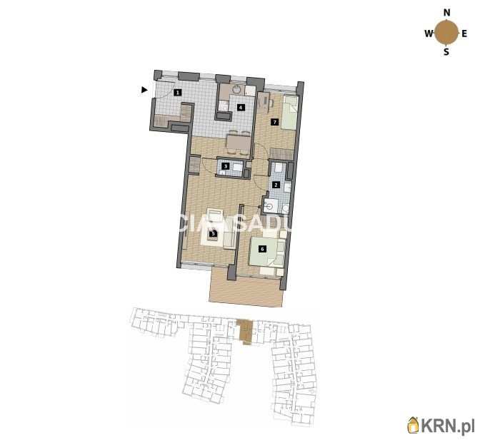 3 pokojowe, Mieszkanie  na sprzedaż, Kraków, Krowodrza/Łobzów, ul. T. Czyżewskiego