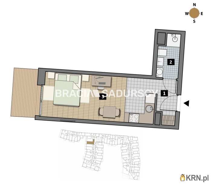 Kraków, Krowodrza/Łobzów, ul. T. Czyżewskiego, Mieszkanie  na sprzedaż, 1 pokojowe