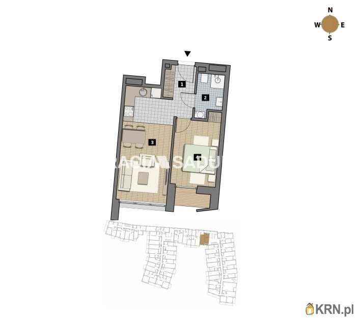 2 pokojowe, Mieszkanie  na sprzedaż, Kraków, Krowodrza/Łobzów, ul. T. Czyżewskiego