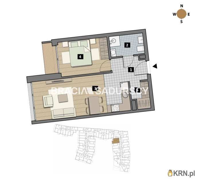 2 pokojowe, Mieszkanie  na sprzedaż, Kraków, Krowodrza/Łobzów, ul. T. Czyżewskiego