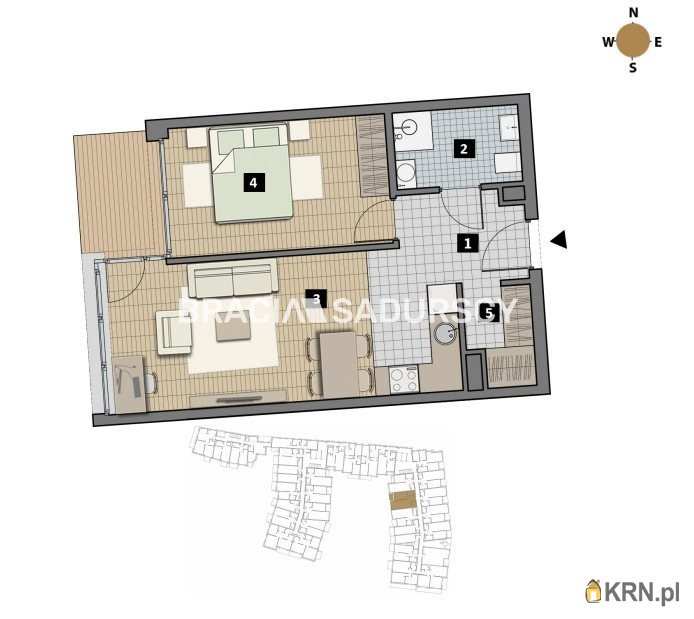 2 pokojowe, Mieszkanie  na sprzedaż, Kraków, Krowodrza/Łobzów, ul. T. Czyżewskiego