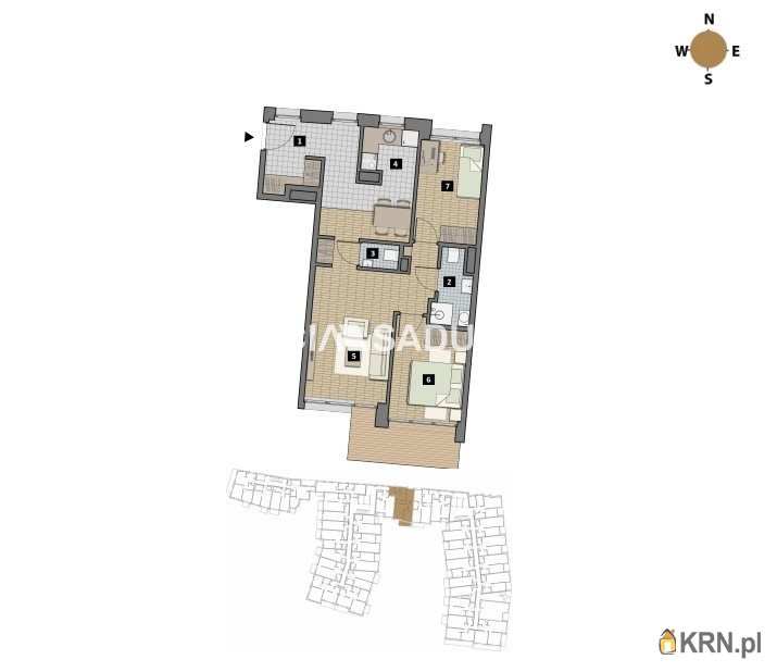 3 pokojowe, Mieszkanie  na sprzedaż, Kraków, Krowodrza/Łobzów, ul. T. Czyżewskiego