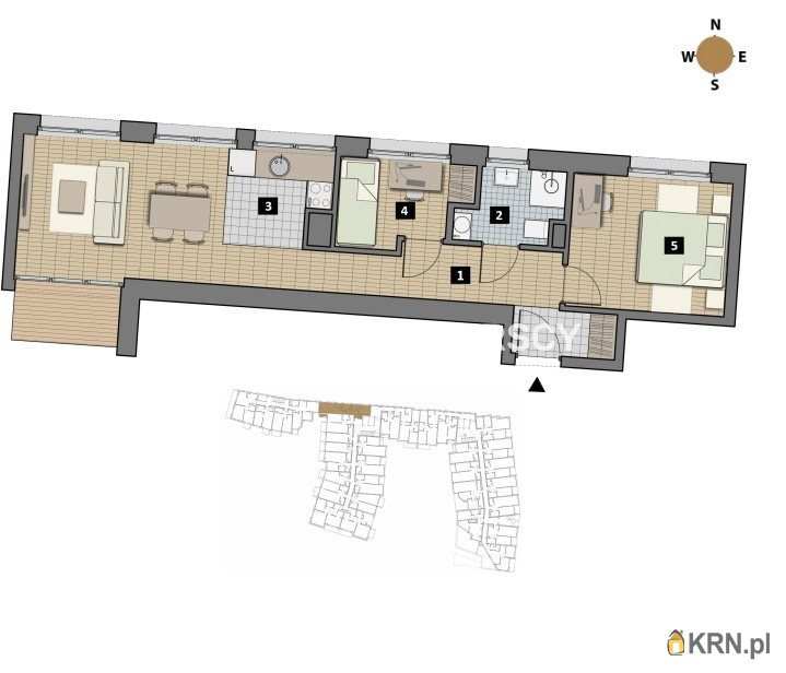 3 pokojowe, Mieszkanie  na sprzedaż, Kraków, Krowodrza/Łobzów, ul. T. Czyżewskiego