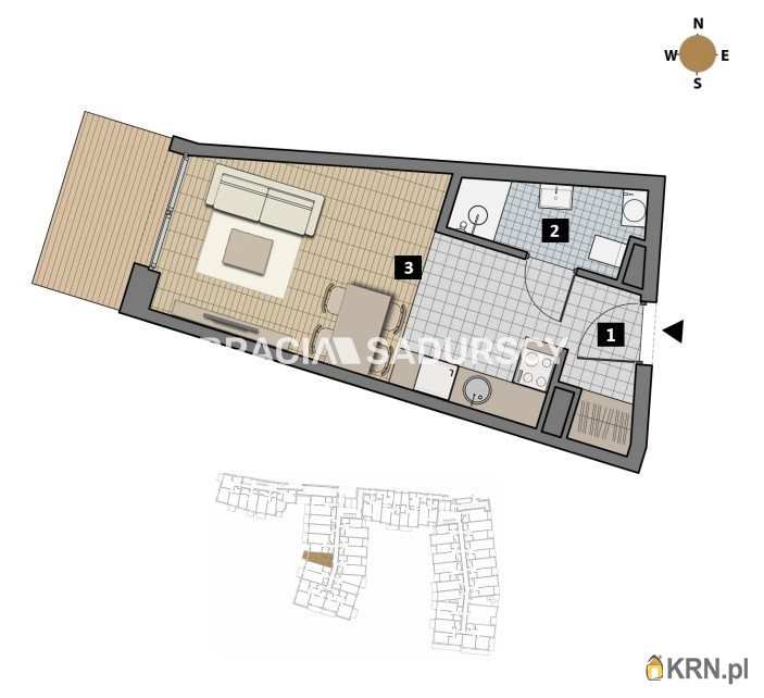 Kraków, Krowodrza/Łobzów, ul. T. Czyżewskiego, Mieszkanie  na sprzedaż, 1 pokojowe