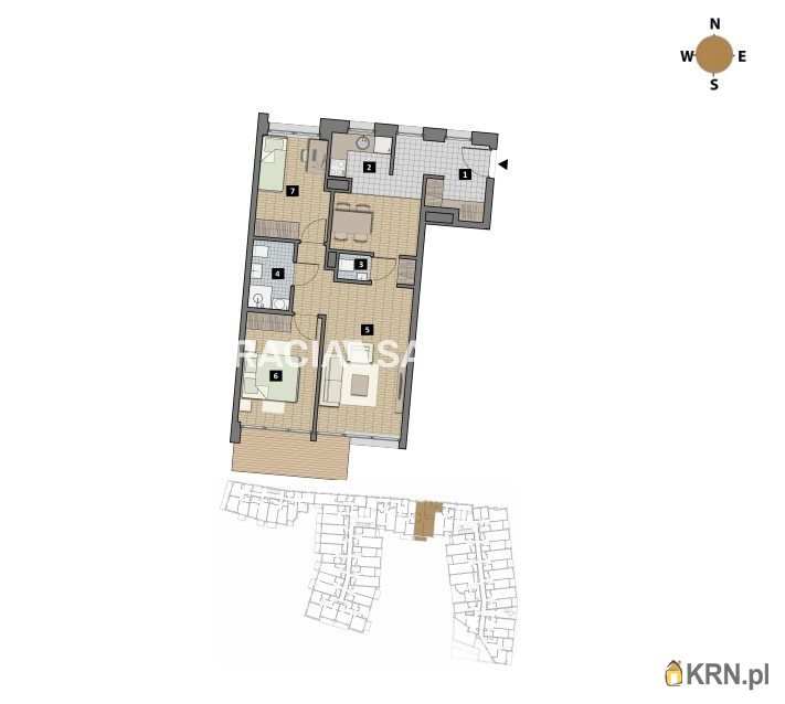 3 pokojowe, Mieszkanie  na sprzedaż, Kraków, Krowodrza/Łobzów, ul. T. Czyżewskiego