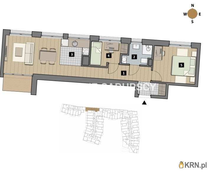 3 pokojowe, Mieszkanie  na sprzedaż, Kraków, Krowodrza/Łobzów, ul. T. Czyżewskiego
