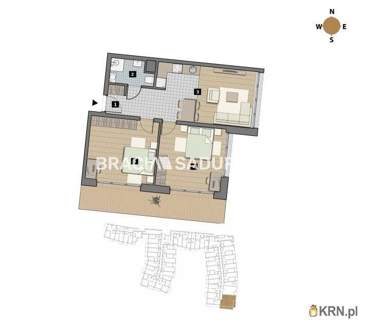 Kraków, Krowodrza/Łobzów, ul. T. Czyżewskiego, Mieszkanie  na sprzedaż, 3 pokojowe