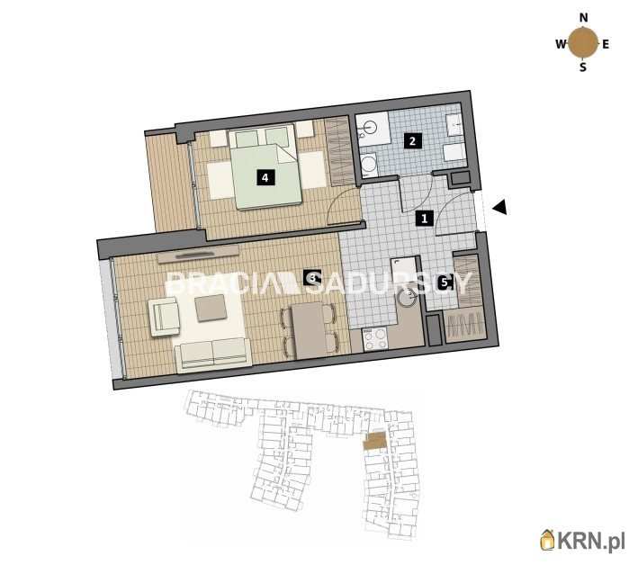 Kraków, Krowodrza/Łobzów, ul. T. Czyżewskiego, Mieszkanie  na sprzedaż, 2 pokojowe