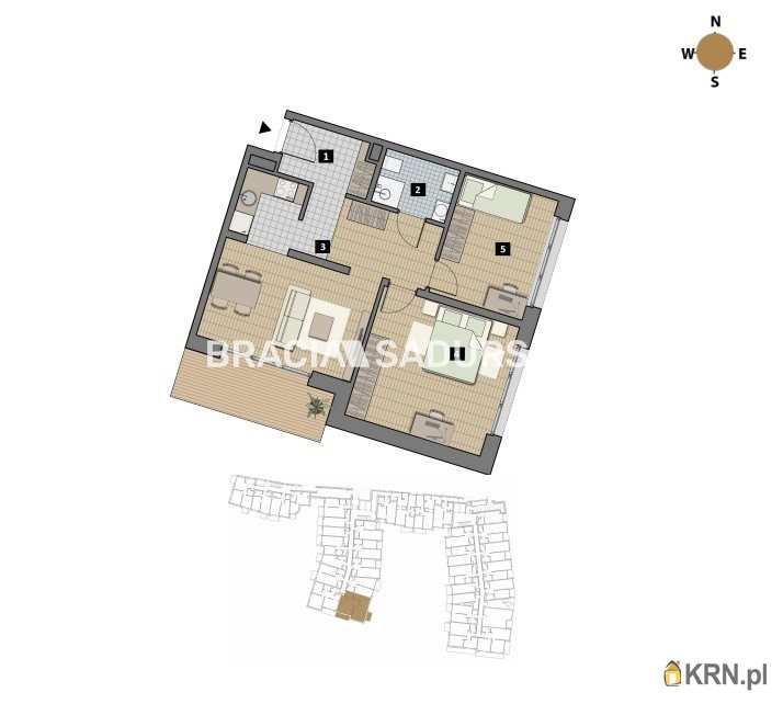 3 pokojowe, Mieszkanie  na sprzedaż, Kraków, Krowodrza/Łobzów, ul. T. Czyżewskiego