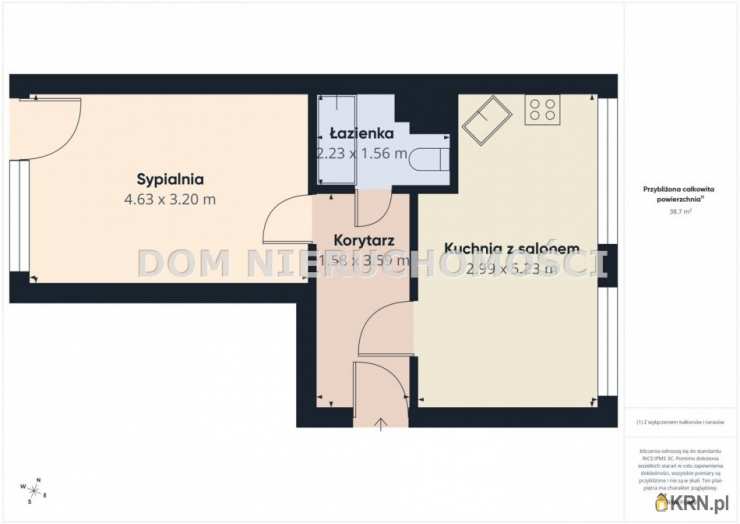 Mieszkanie  na sprzedaż, Olsztyn, Pojezierze, ul. Żołnierska, 2 pokojowe