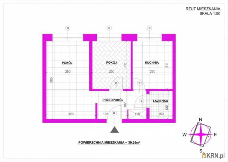 Mieszkanie  na sprzedaż, Skawina, ul. A. Głowackiego, 2 pokojowe