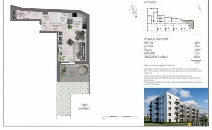 Mieszkanie  na sprzedaż, Gdańsk, Siedlce, ul. Kartuska, 1 pokojowe